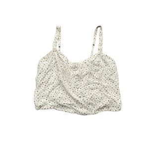 A&F Cropped White Stars Cami Tank!